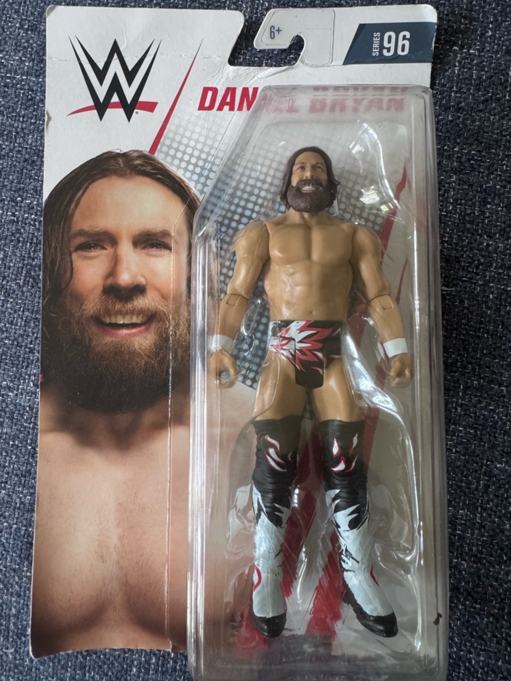 DANIEL BRYAN, WWE ACTION FIGURE.
MATTEL WWE SMACK DOWN SERIES 96.
WRESTLING. 6"